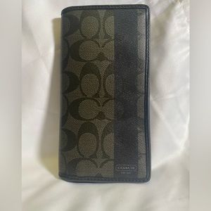 Coach checkbook and wallet